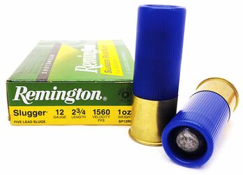 Slugger Rifled Slugs packaging and shotshells