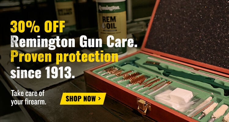 30% off Remington Gun Care. Proven protection since 1913; Take care of your firearm. Shop Now; Remington cleaning kit on a table