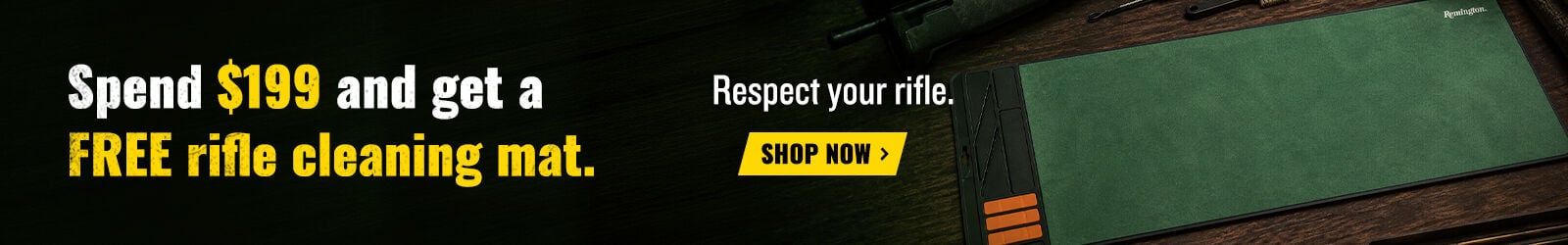 Spend $199+ on rifle ammo, get a rifle cleaning mat Free; Respect your rifle ;Shop Now