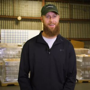 rudy Standing inside the Remington Factory