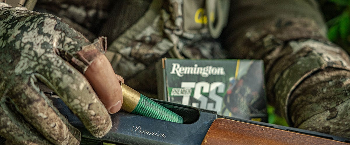 Premier TSS being loaded into a shotgun
