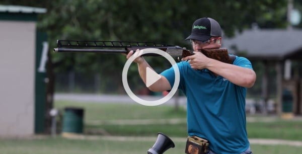 shooter aiming shotgun