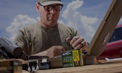 30 Super Carry being loaded into a magazine 