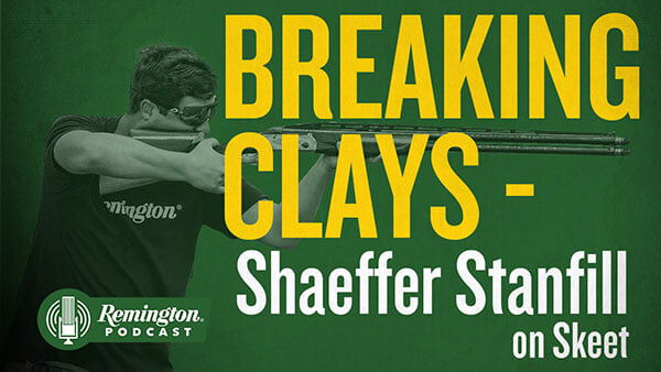 Shaeffer Stanfill aiming a shotgun