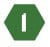 green hexagon number 2