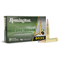 Core-Lokt Tipped 7mm packaging and cartridges