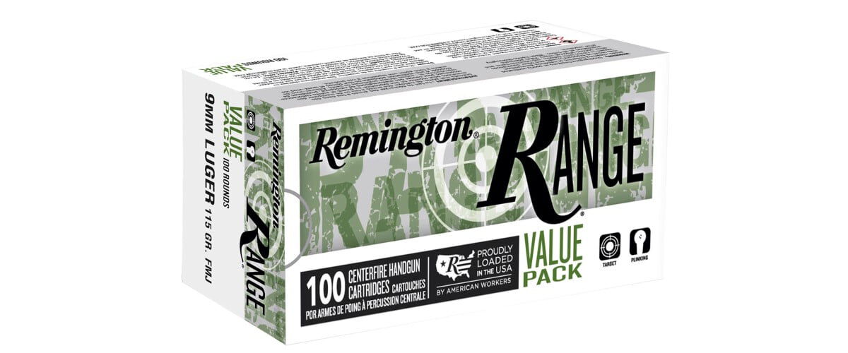 Remington Range Handgun Loads box