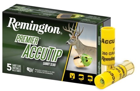 Premier AccuTip Sabot Slug 20 Gauge box and shotshells