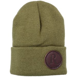 Remington Leather patch Beanie Olive 