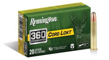 Core-Lokt 360 Buckhammer box and cartridge