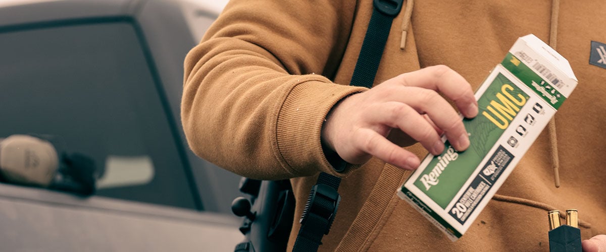 person holding box of UMC