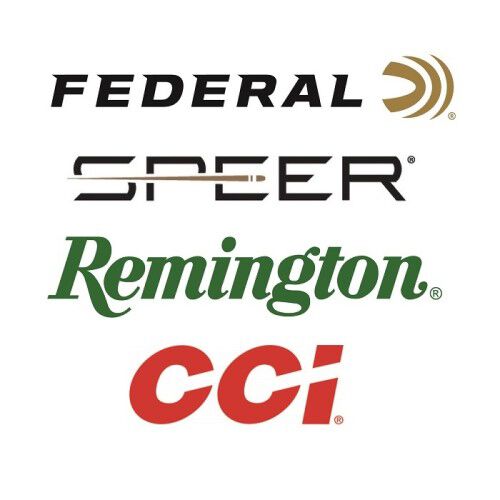 Remington, Federal, Speer, and CCI Logos