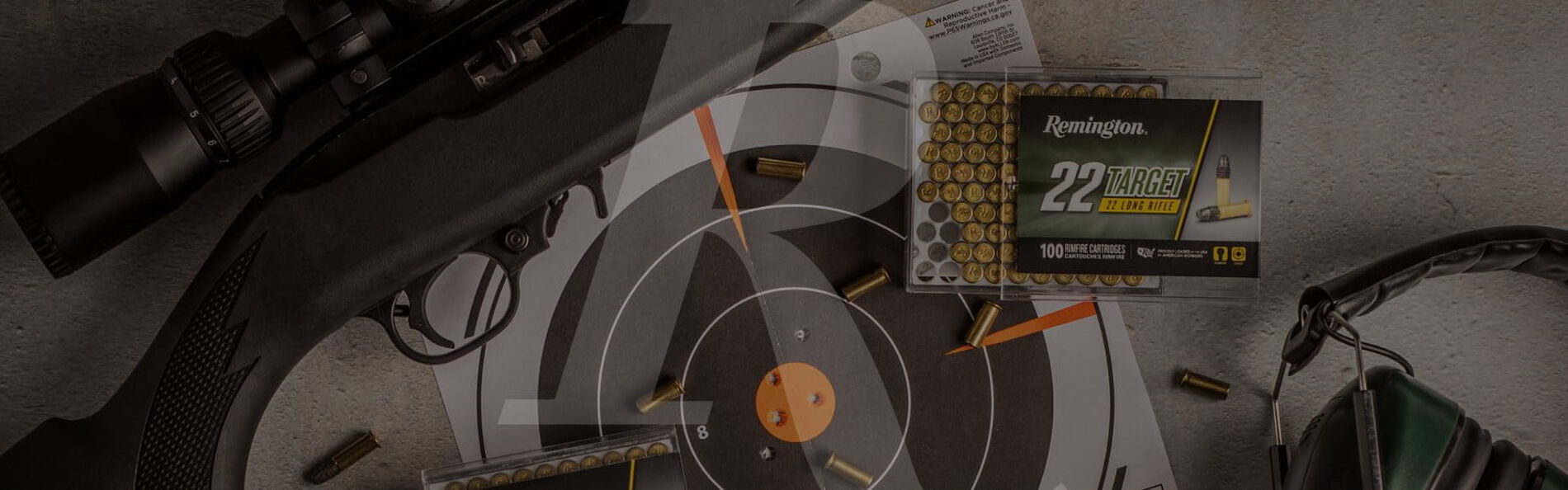 rifle, shot target, 22 Target packaging and spent cases