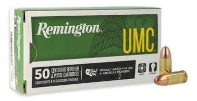UMC Handgun packaging and cartridges