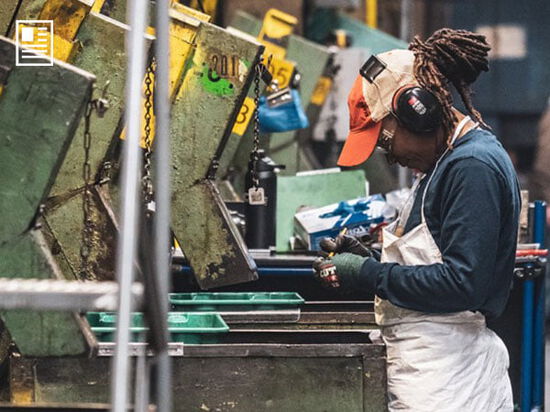 factory worker working in the factory