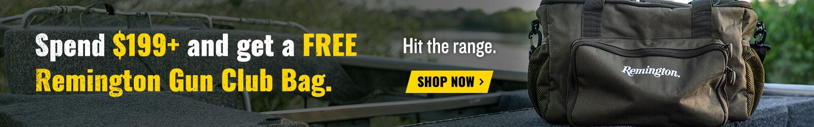 Spend $199+, get a Gun Club Range Bag Free; Hit the Range; Shop Now