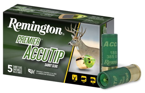 Premier AccuTip Sabot Slug 12 Gauge box and shotshells