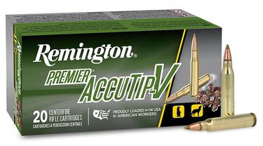 Remington Premier AccuTip-V packaging and cartridges