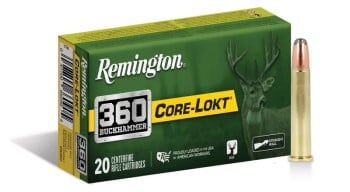 360 Buckhammer Core-Lokt box and cartridge