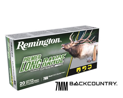 Premier Long Range -7mm Backcountry box and 7mm Backcountry logo