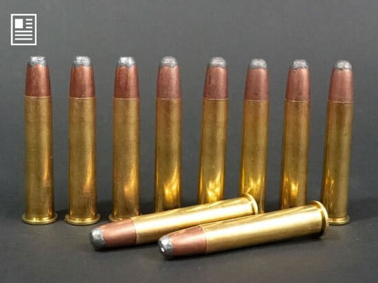 360 Buckhammer Core-Lokt cartridges in a line