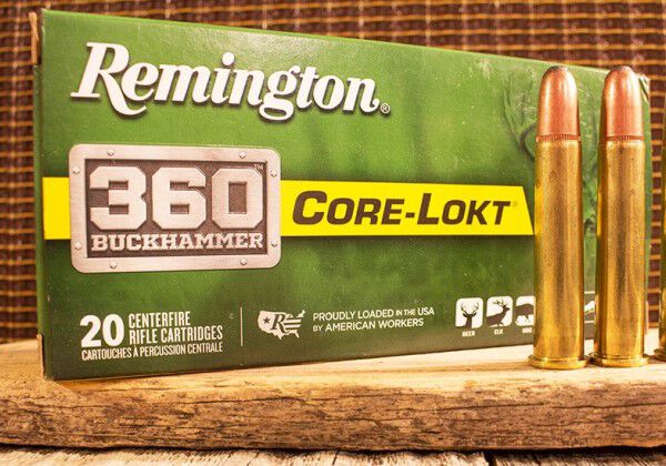 360 Buckhammer packaging and cartridges