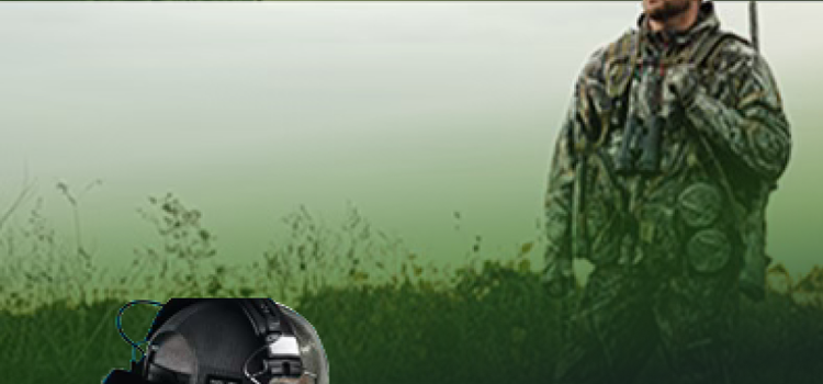 hunter standing with rifle on his back