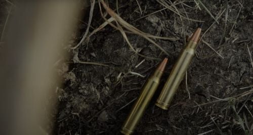 Rifle Cartridges laying on the ground