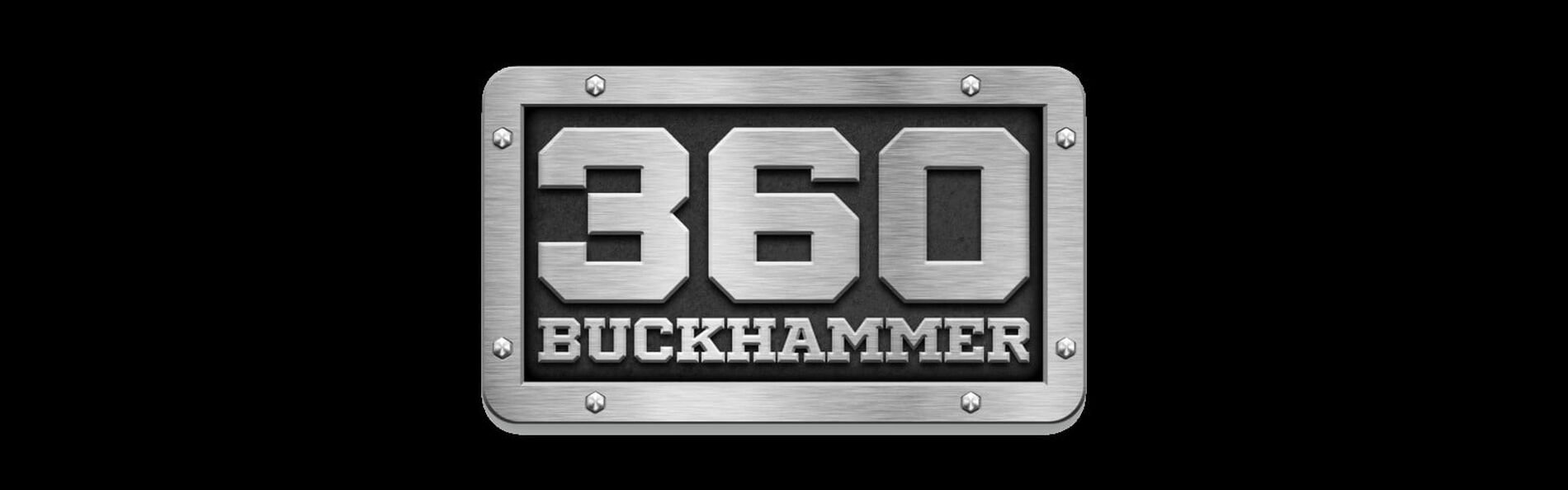 360 Buckhammer Logo on a black background