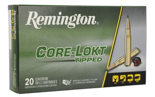 Core-Lokt Tipped packaging and cartridges