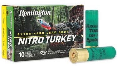 Remington Nitro Turkey packaging and cartridges