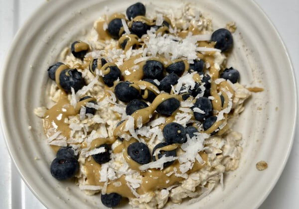 overnight oats in a bowl