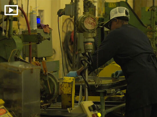 worker in the Remington plant