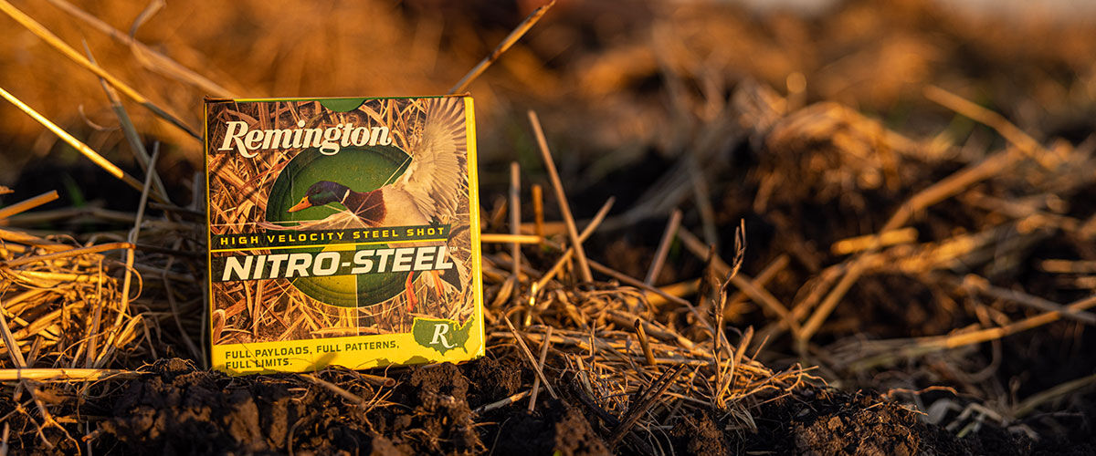 Nitro Steel box sitting on the ground during sunrise