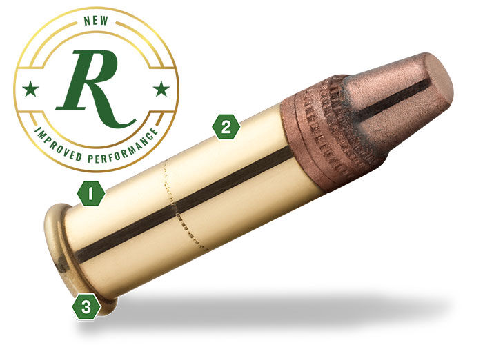 remington rimfire round with green numbers
