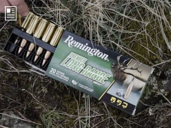 Premier Long Range cartridge tray being removed from the box