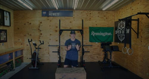 Matt Hewett standing in a gym