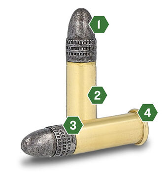 Thunderbolt cartridges with green hexigon numbers showing the cartridge features
