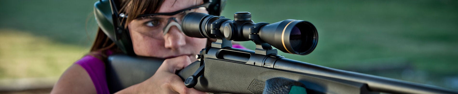 Woman Shooting Rifle