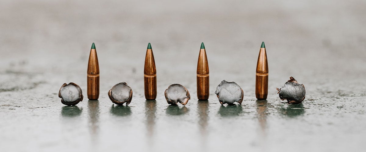 Remington bullets and upsets on a table