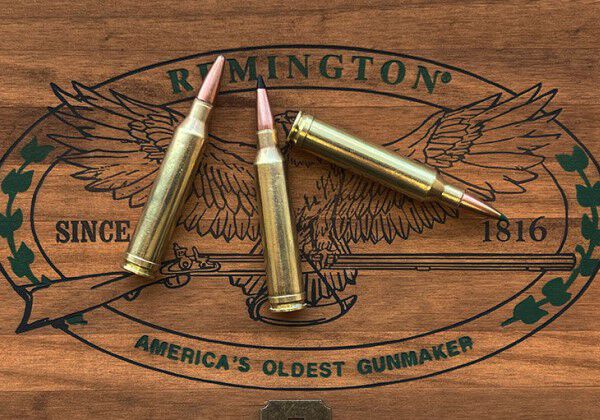Remington box with cartridges laying on it