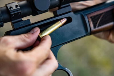 Core-Lokt 360 Buckhammer being loaded into a lever action rifle