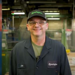 mitch Standing inside the Remington Factory