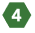 green hexagon number 4