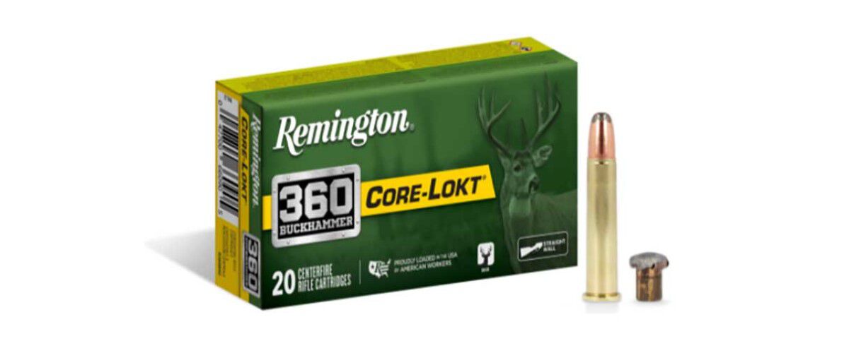 box of Core-Lokt 360 Buckhammer and cartridges