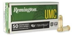 UMC Handgun packaging and cartridges