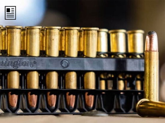 360 Buckhammer Core-Lokt cartridges in packaging tray