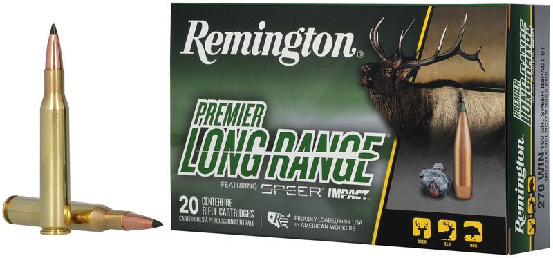 Premier Long Range, 270 Win, 150 Grain, Speer Impact, 2850 fps