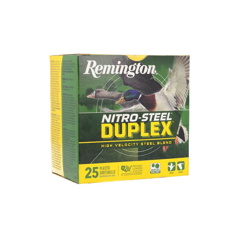 Nitro-Steel Duplex, 12 Gauge, 2 and 6 Shot, 3 in, 1 1/4 oz, 1450 fps