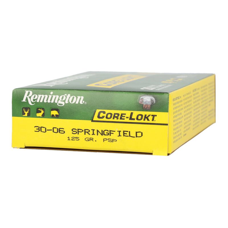 Core-Lokt, 30-06 Springfield, 125 Grain, Pointed Soft Point Core Lokt, 3140 fps